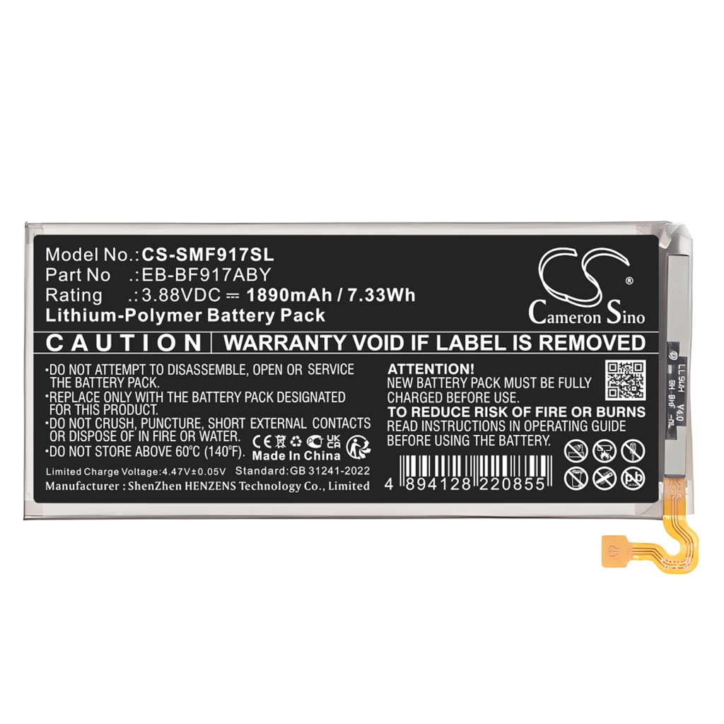 Batería del teléfono móvil Samsung CS-SMF917SL