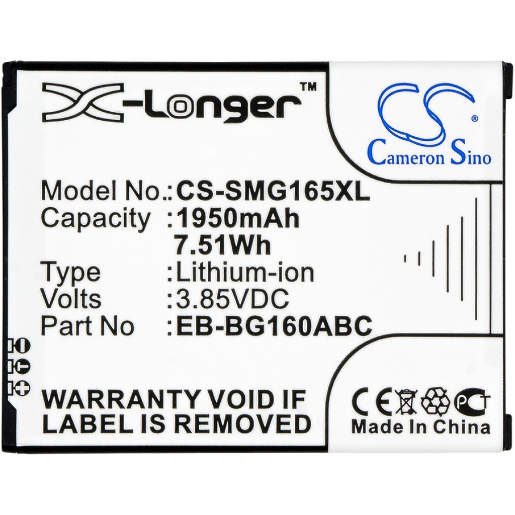 Batería compatible con Samsung CS-SMG165XL