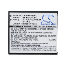 Reemplazo de batería compatible para Samsung EB-BG720CBC,EB-BG720CBK