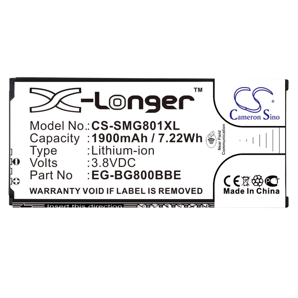 Batería del teléfono móvil Samsung CS-SMG801XL