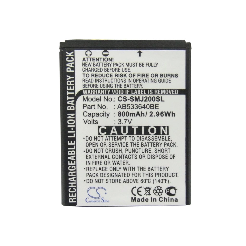 Batería del teléfono móvil Samsung CS-SMJ200SL