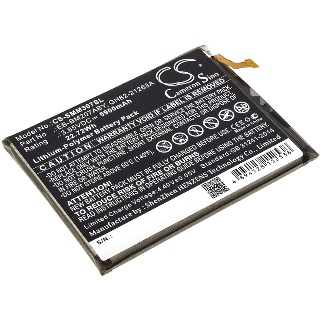 Batería del teléfono móvil Samsung CS-SMM307SL