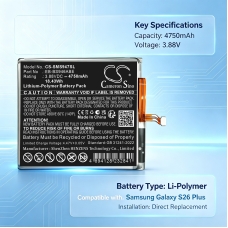 Reemplazo de batería compatible para Samsung EB-BS946ABE,GH82-39124A