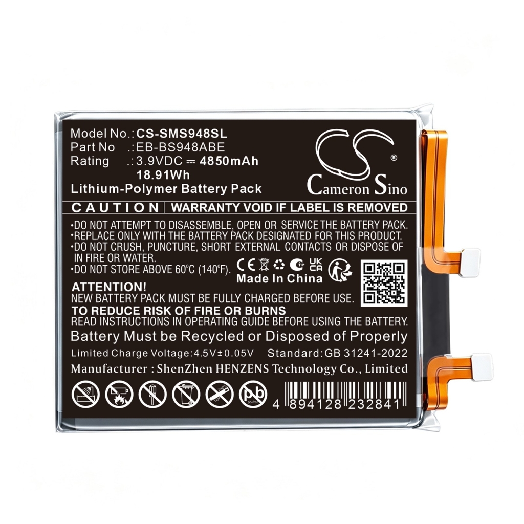Baterías compatible con Samsung Galaxy S26 Ultra CS-SMS948SL