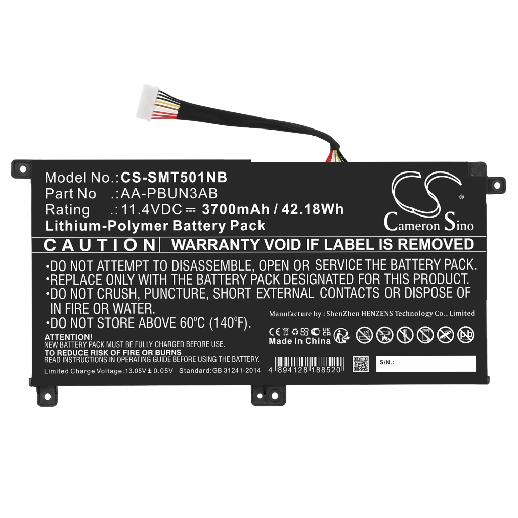 Batería para portátil Samsung CS-SMT501NB