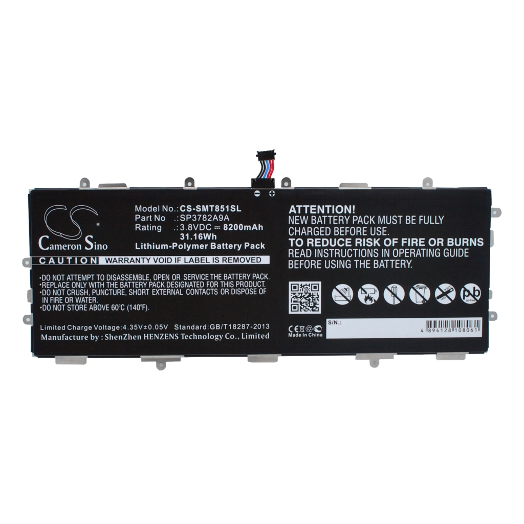 Batería compatible con Samsung CS-SMT851SL