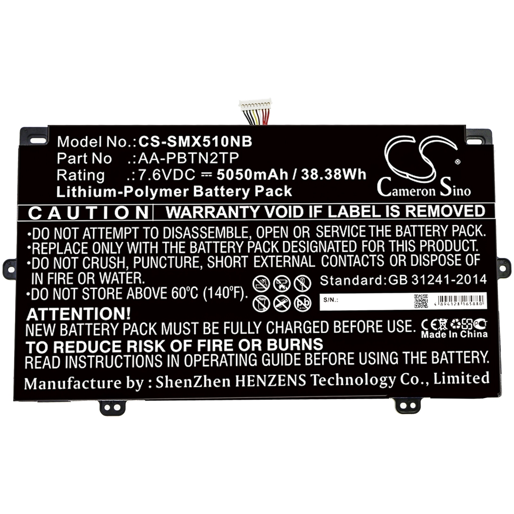Batería para portátil Samsung CS-SMX510NB