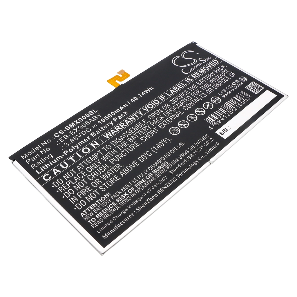 Tablet Battery Samsung CS-SMX900SL