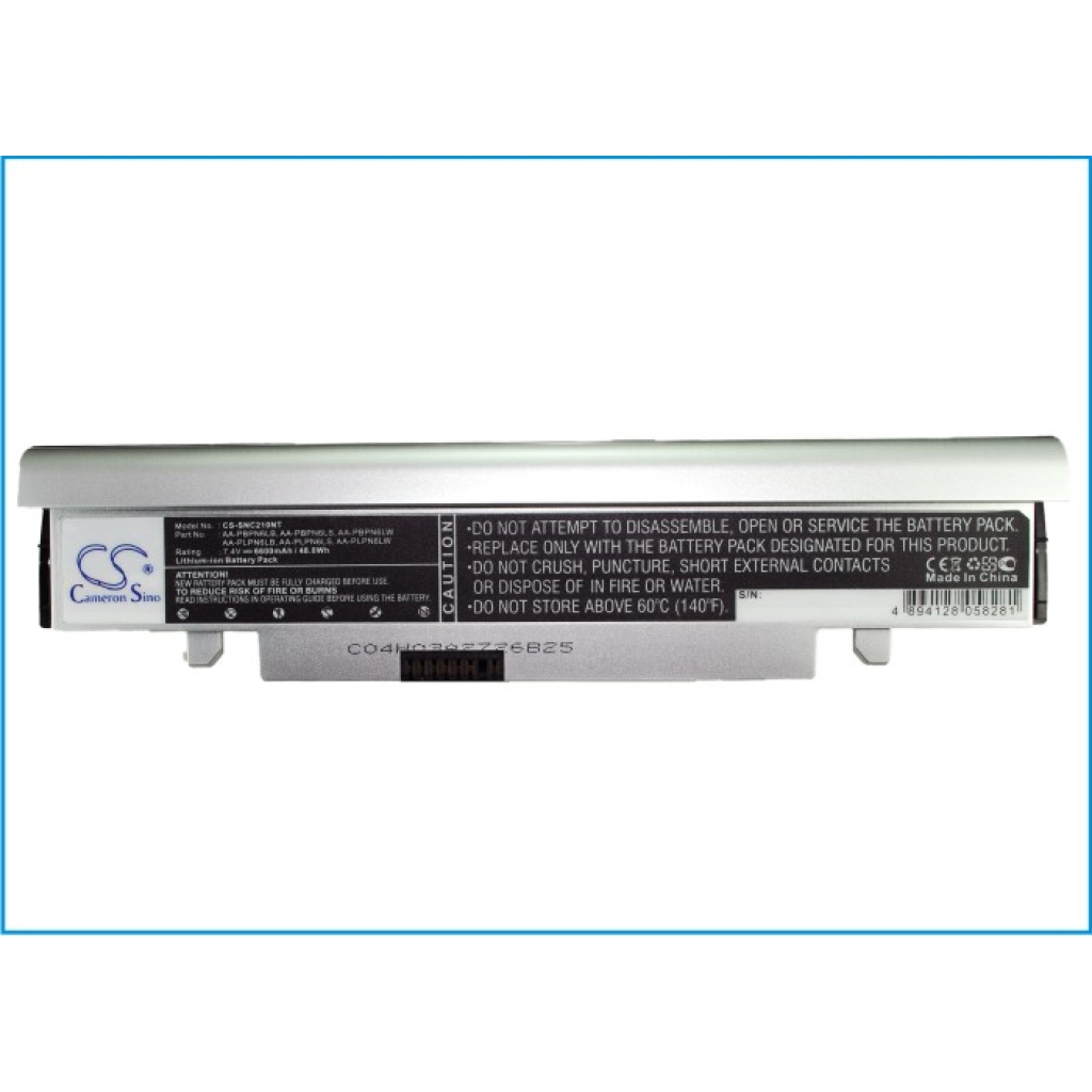 Cameron Sino CS-SNC210NT silver battery Samsung N210/N220 front label 7.4V 48.8Wh
