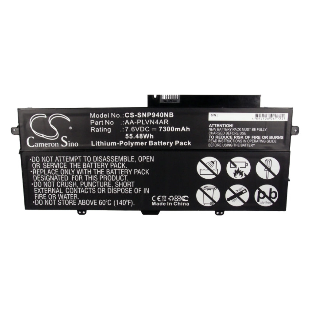Batería para portátil Samsung CS-SNP940NB