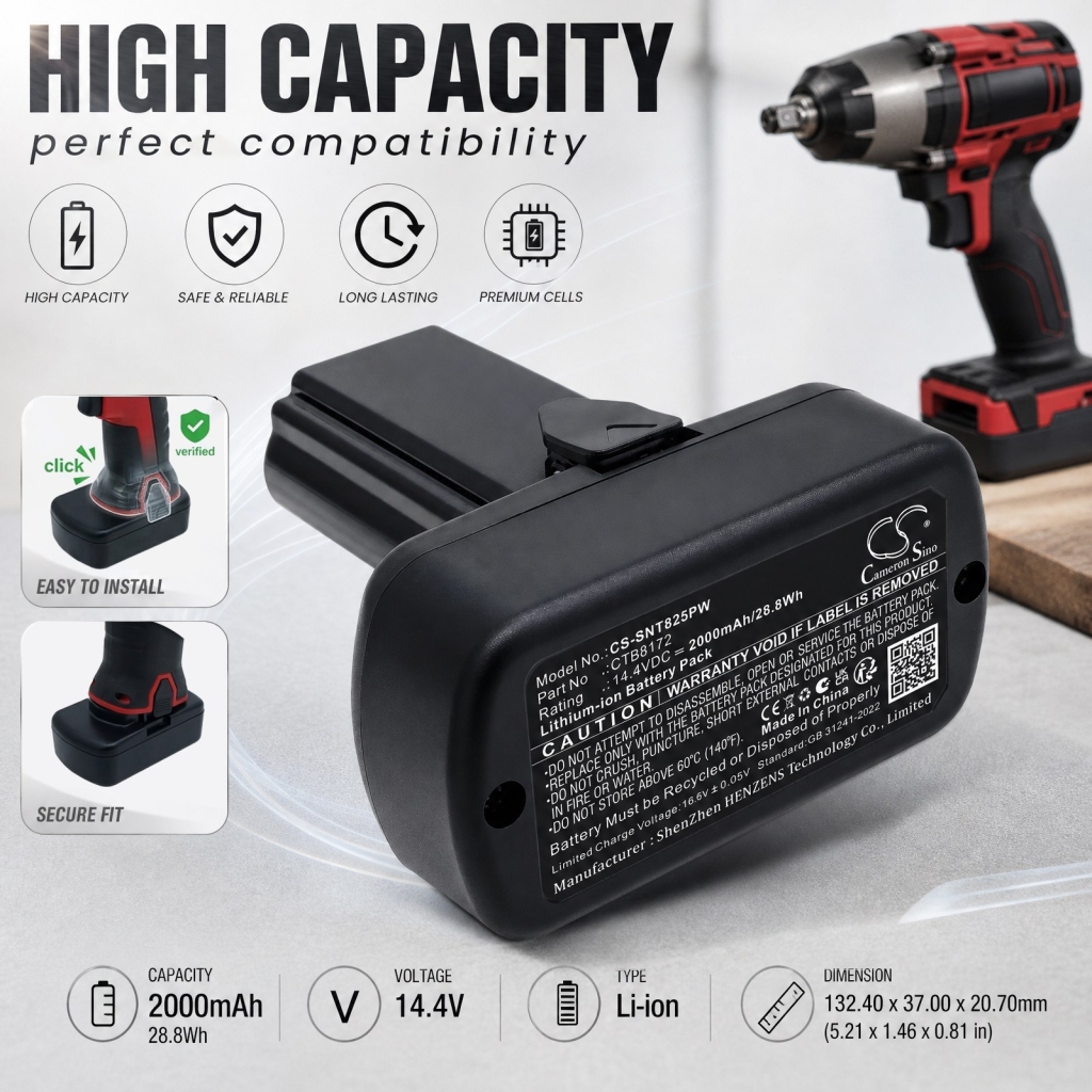 Battery for Snap-on CTB8172