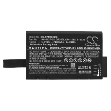 Compatible battery replacement for Spacelabs 146-0127-00,146-0130-00,B12023,DR202I,OM11568