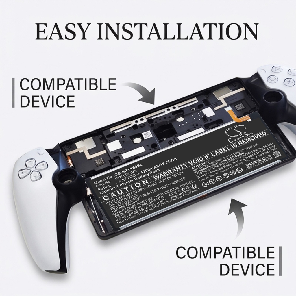 Baterías compatible con Sony CFI-Y1016 CFI-Y1016 CS-SPY160SL