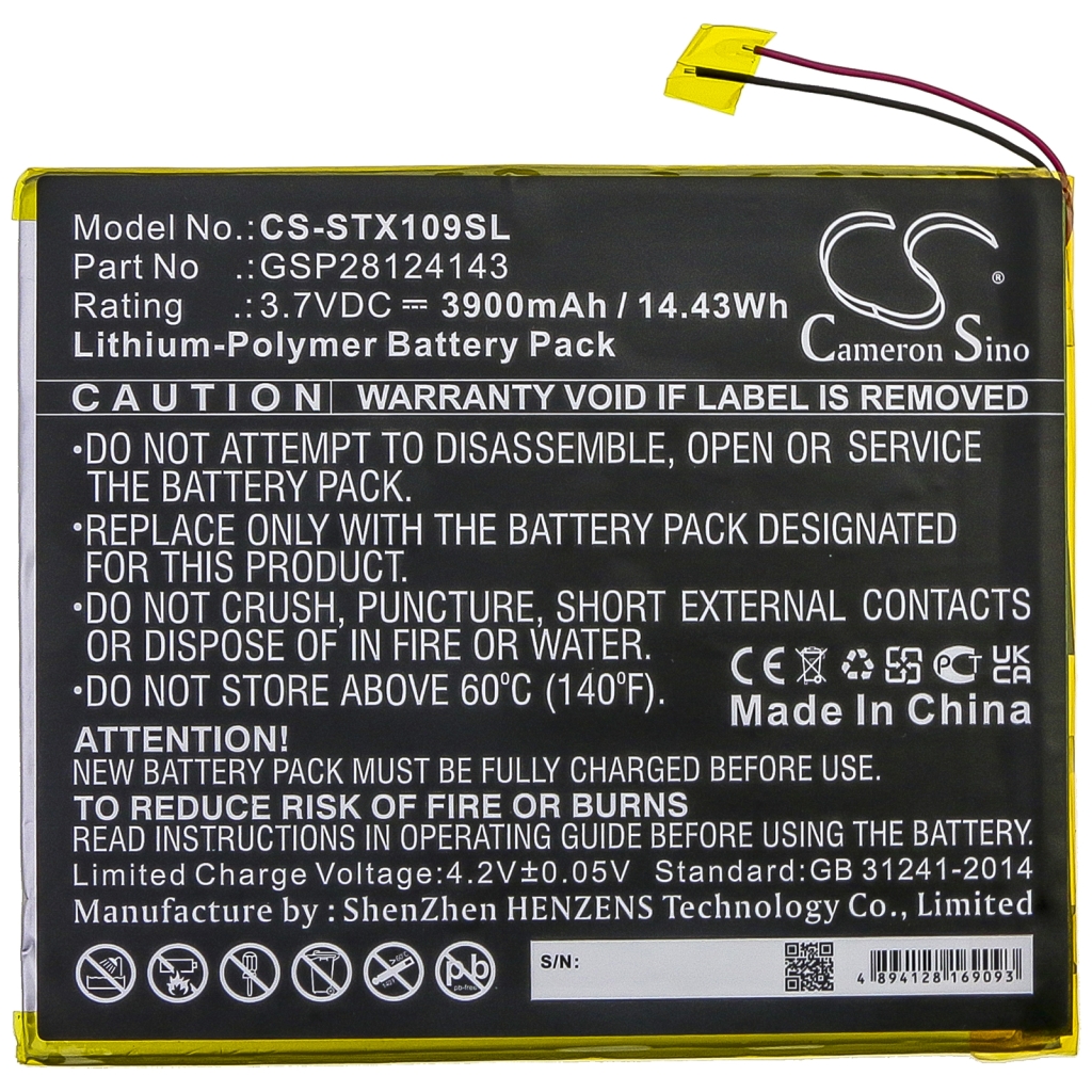 Battery compatible with Smartab