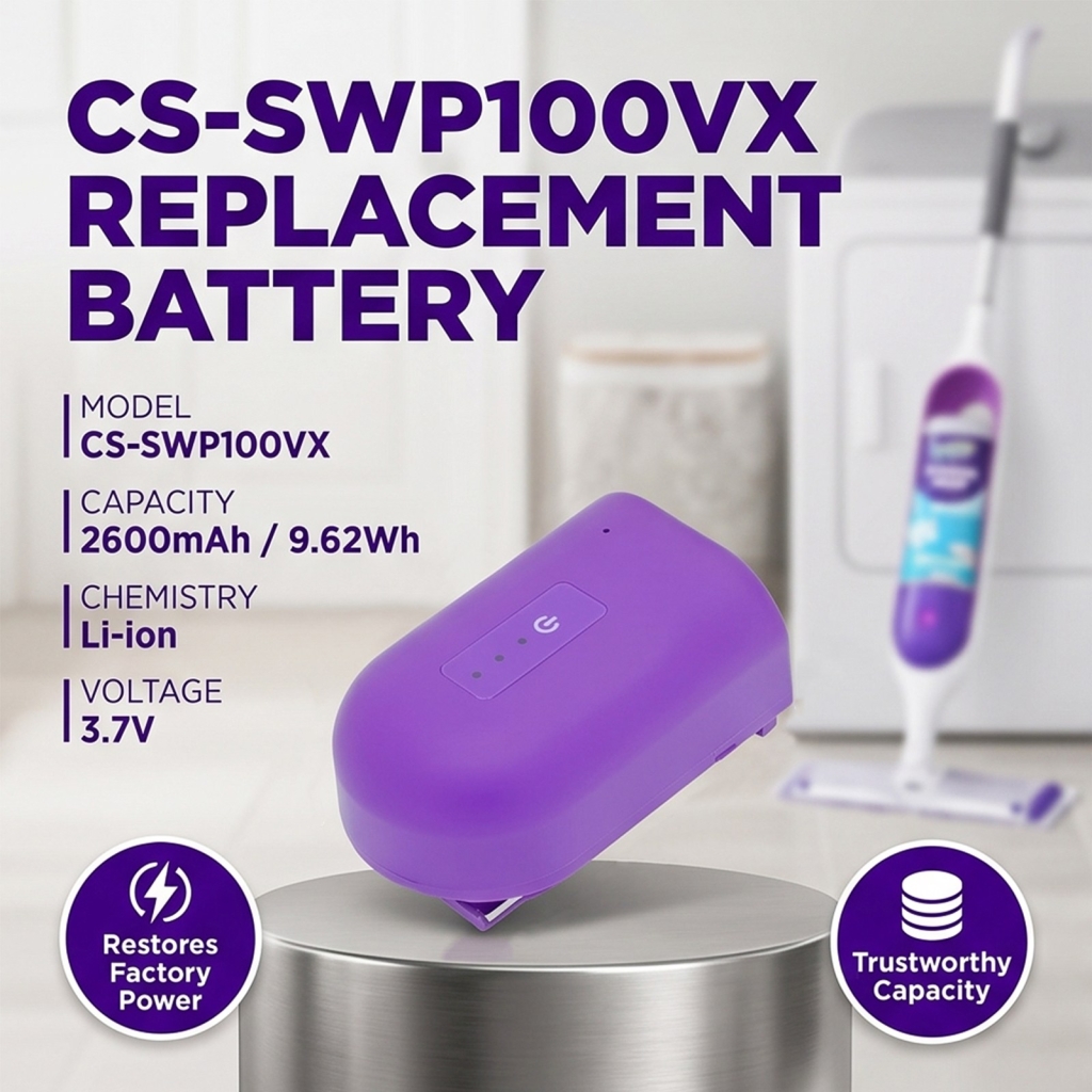 Baterías compatible con Swiffer Power Mop CS-SWP100VX