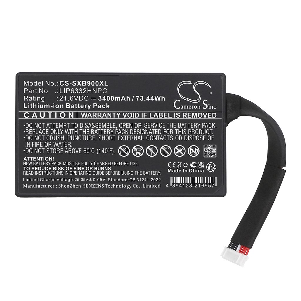 Batería del altavoz Sony CS-SXB900XL