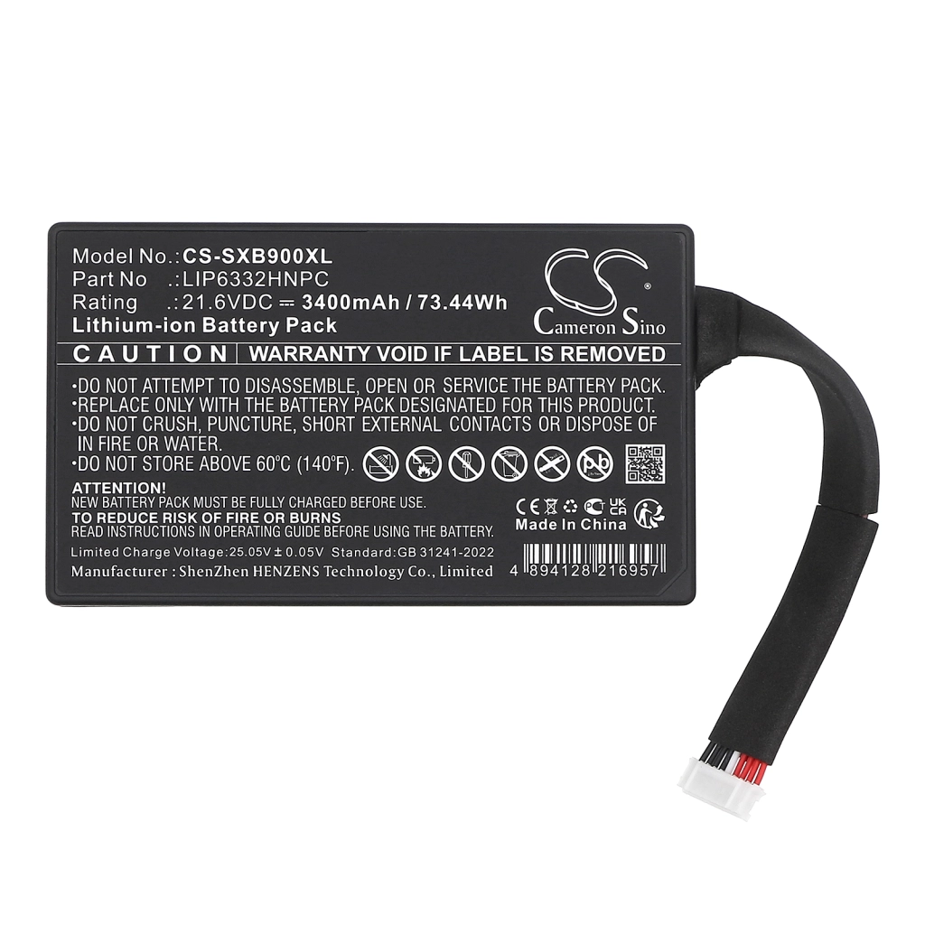 Speaker Battery Sony CS-SXB900XL