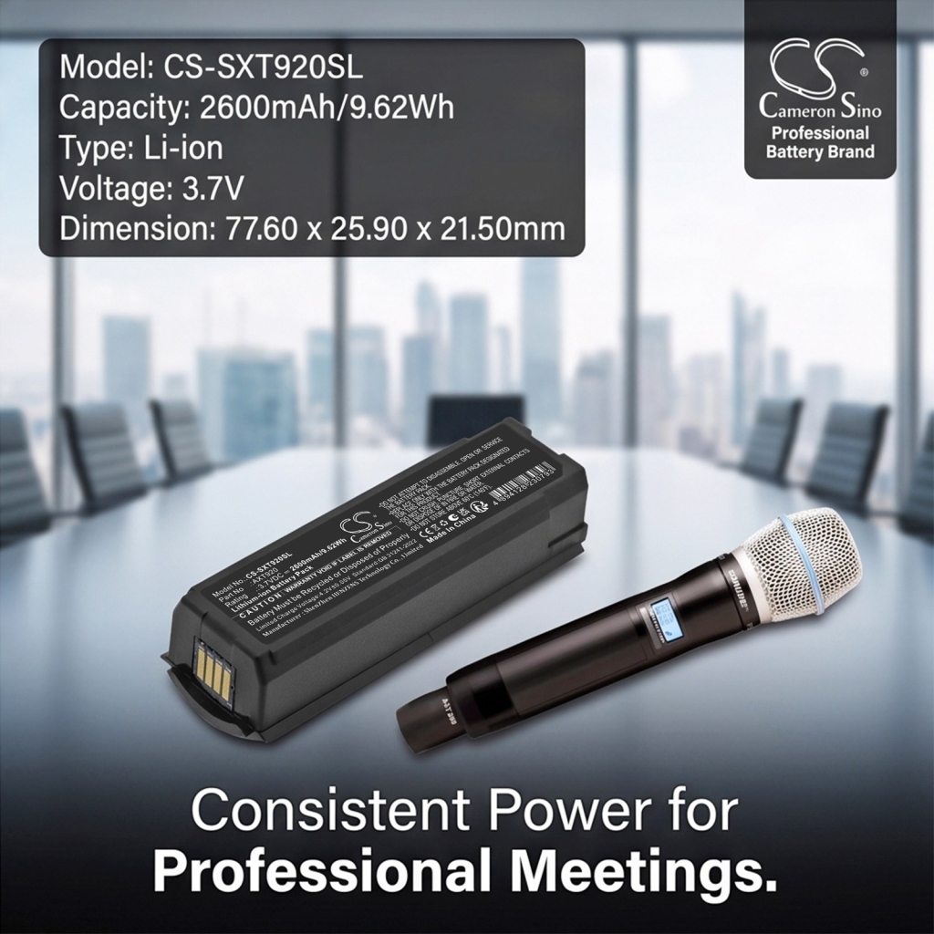 Battery compatible with Microphone battery