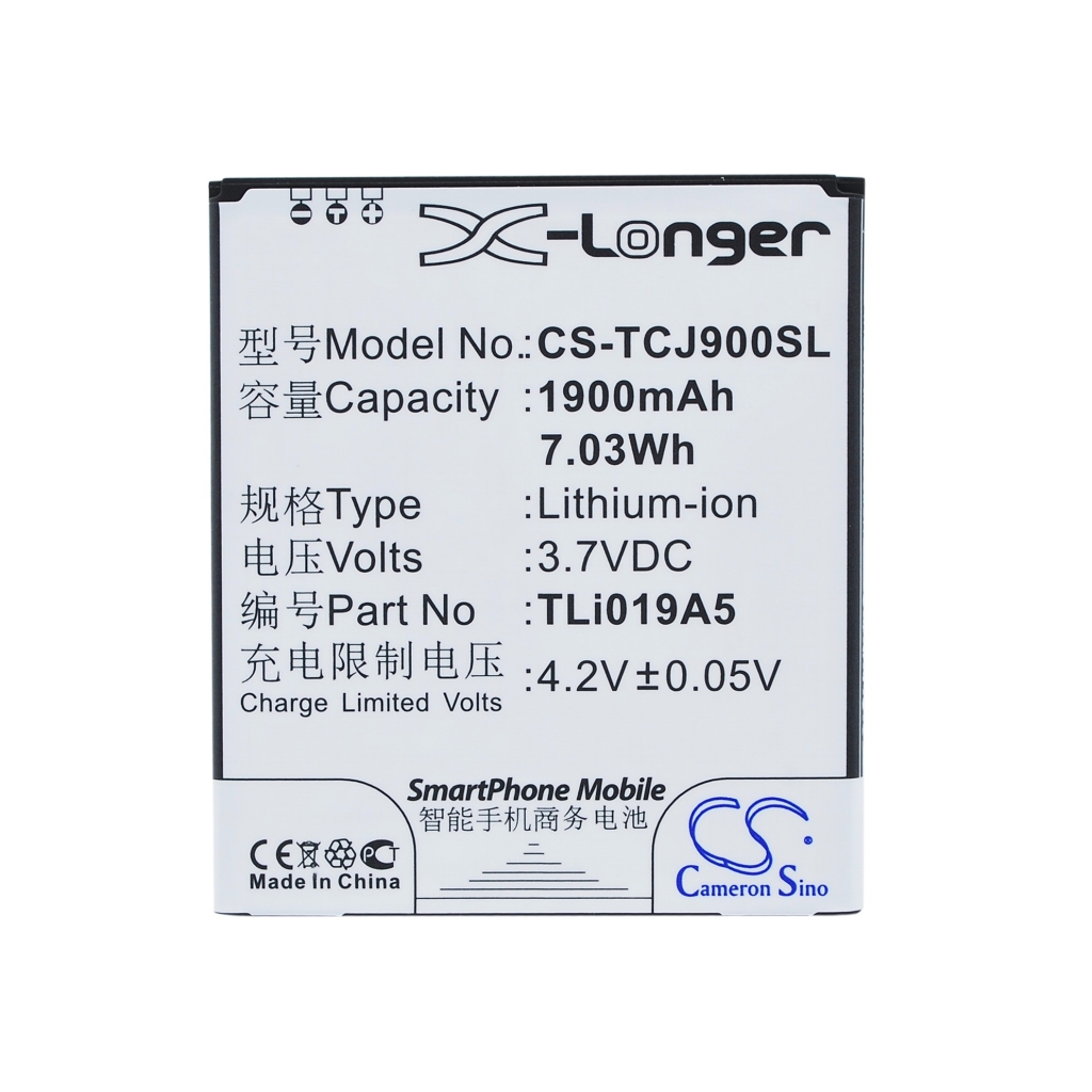 Batería compatible con Alcatel TCL CS-TCJ900SL