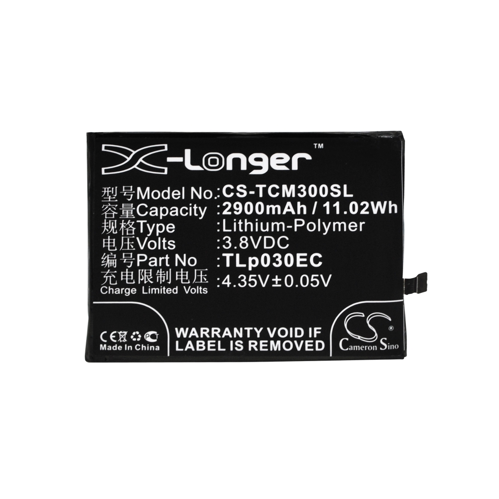 Battery compatible with Tcl