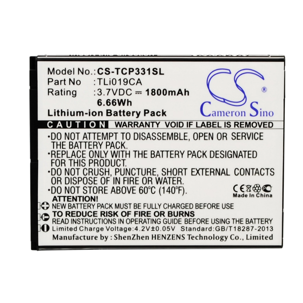 Batería del teléfono móvil TCL CS-TCP331SL