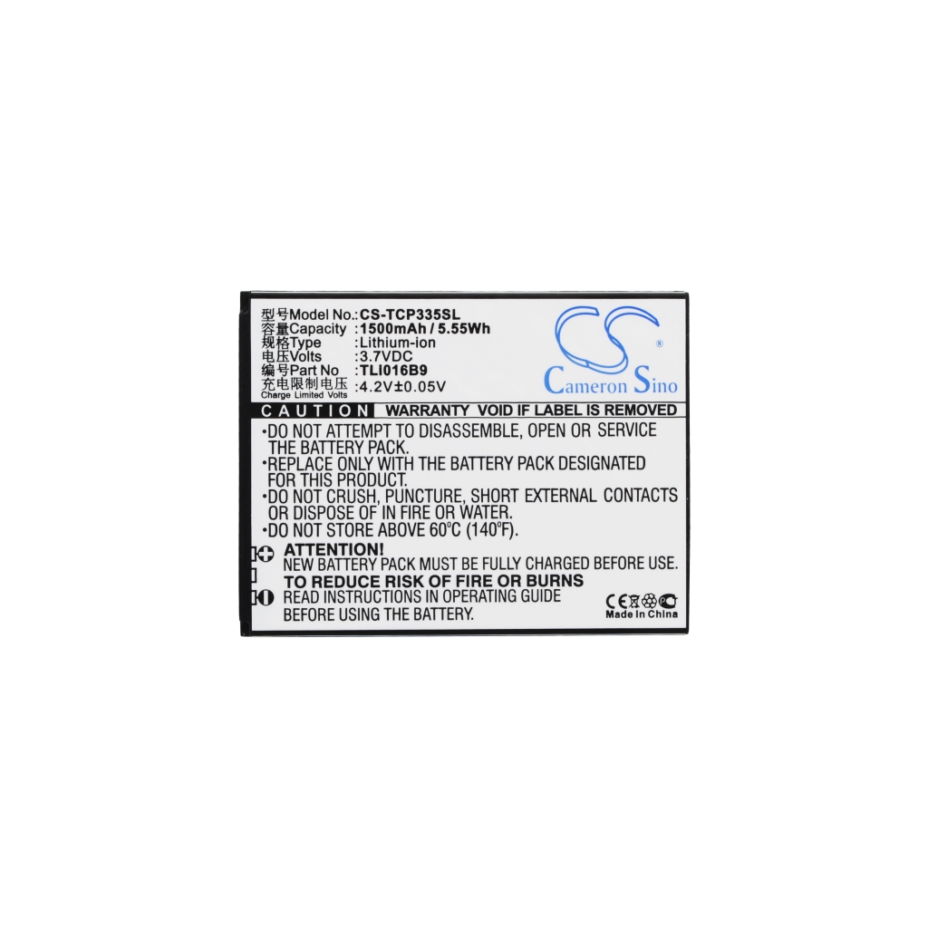 Batería compatible con TCL CS-TCP335SL