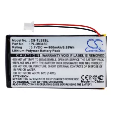 Reemplazo de batería compatible para Sony PL-383450