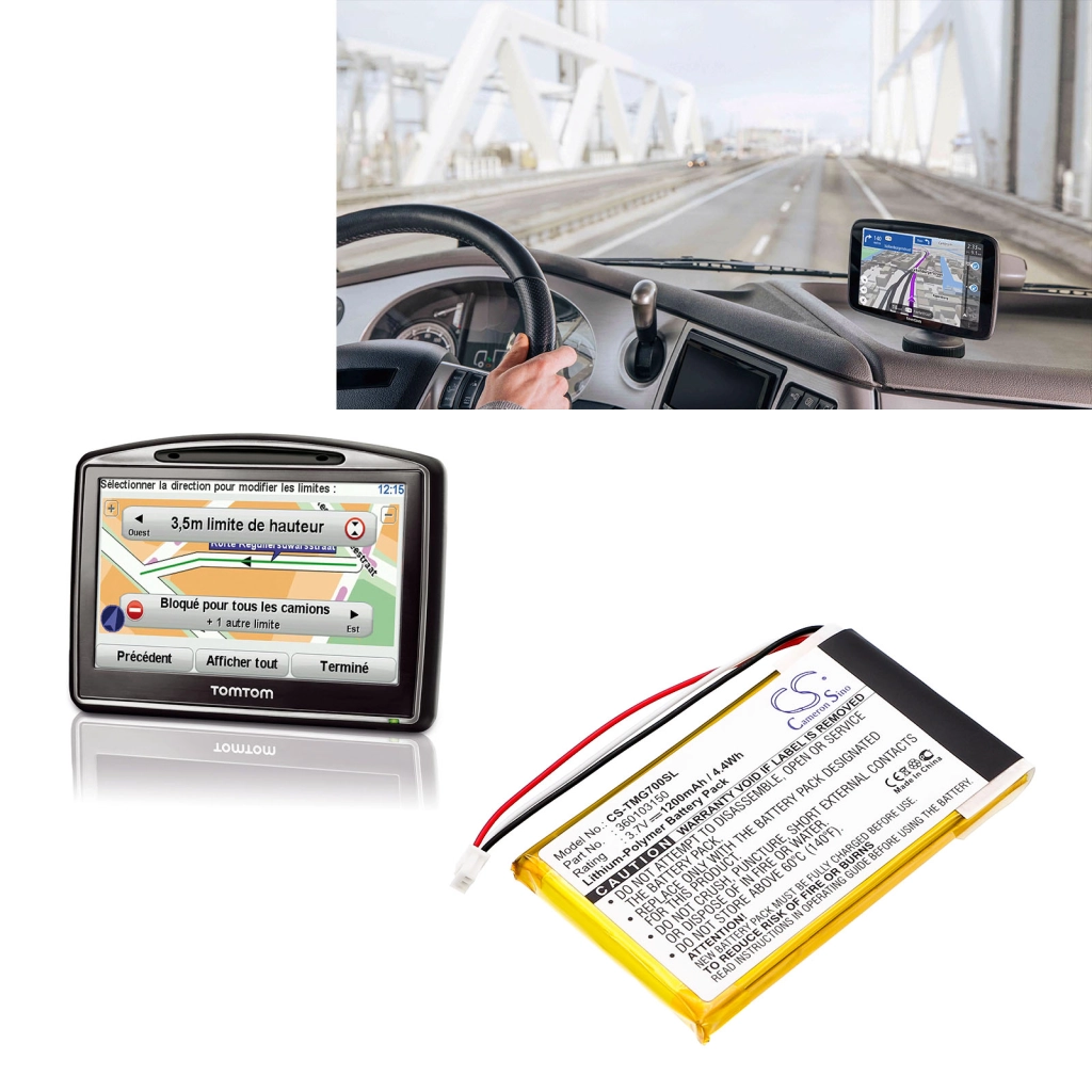 GPS, Navigator Battery TomTom CS-TMG700SL