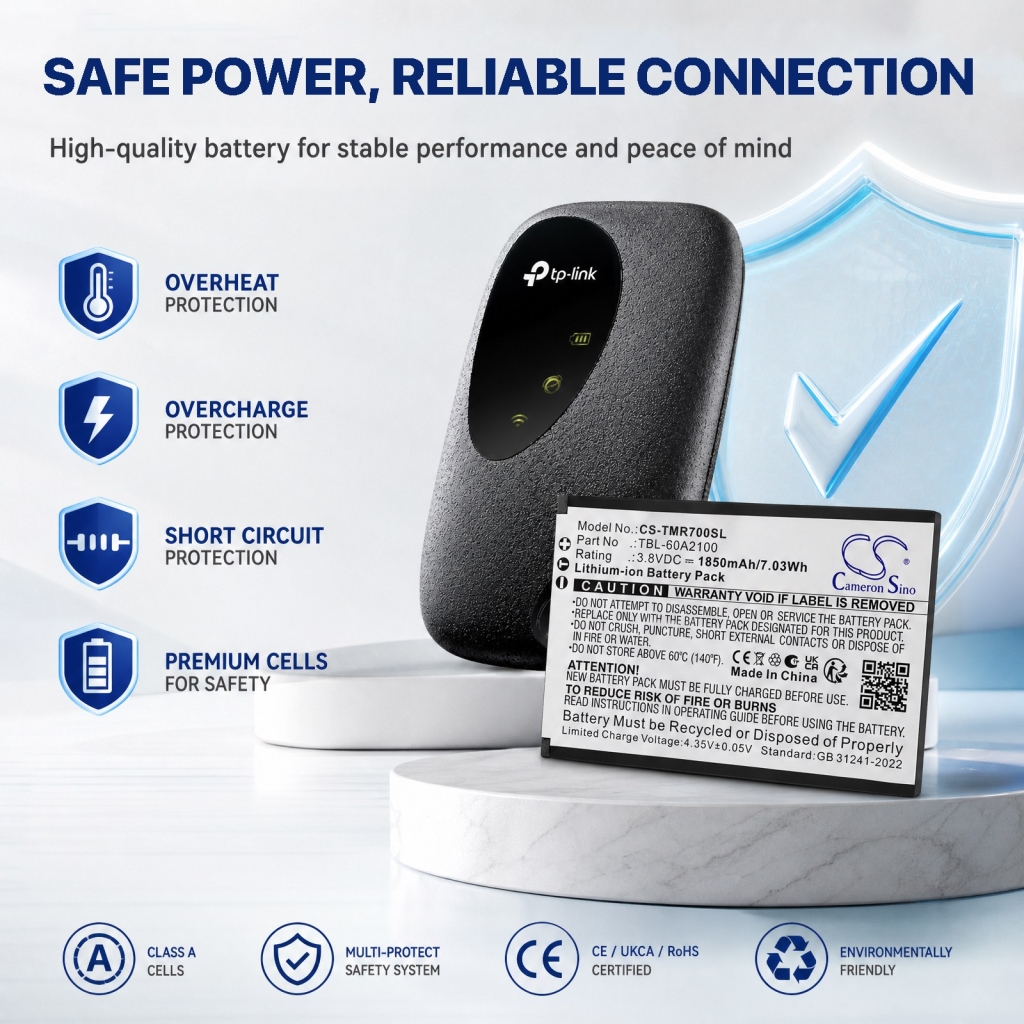 Baterías compatible con TP-Link TL-M7000 TL-M7000 CS-TMR700SL