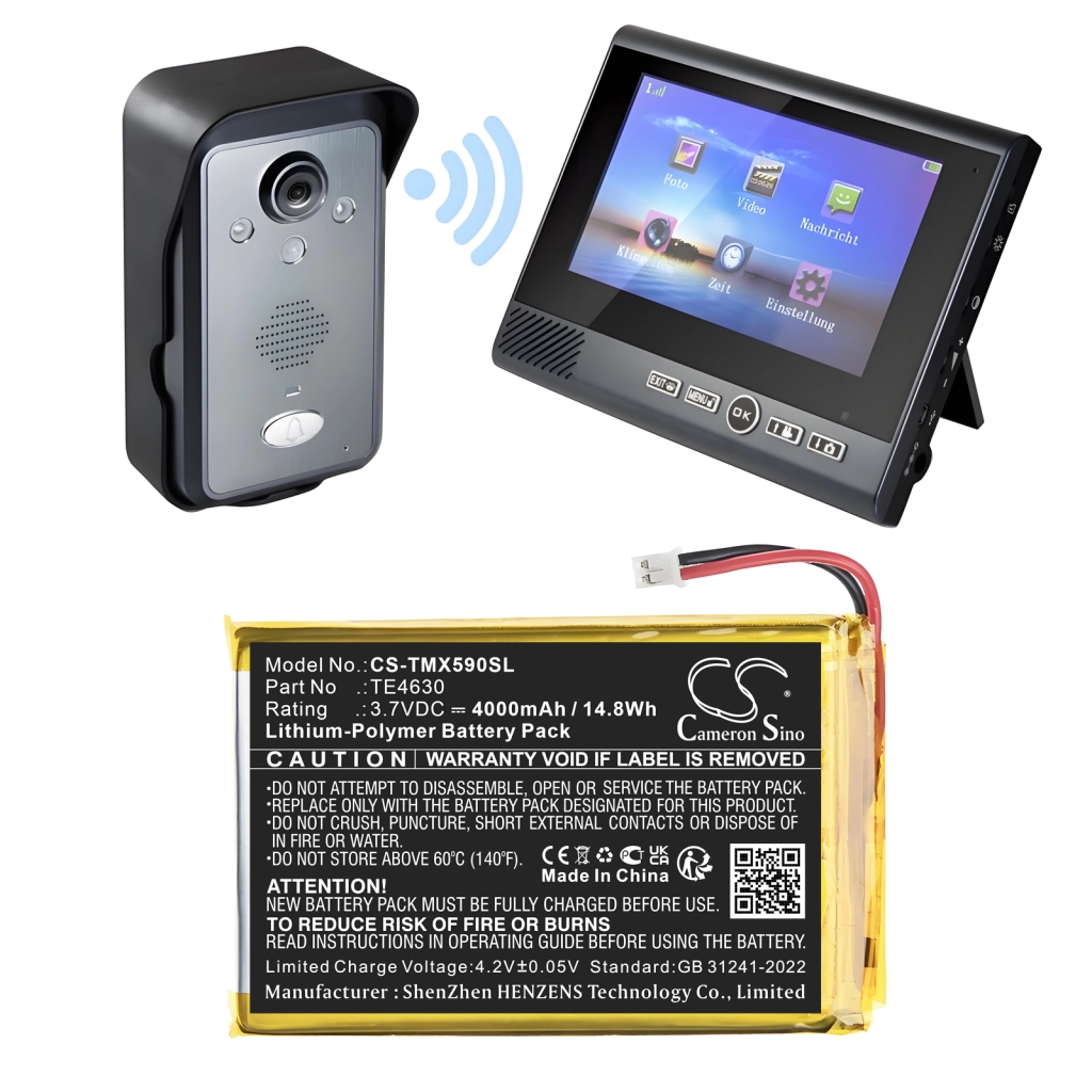 Compatible battery replacement for Technaxx TE4630