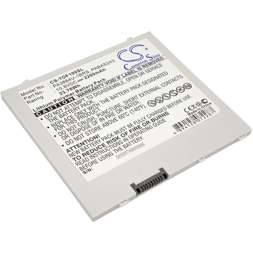 Batería de la tableta Toshiba CS-TOF100SL