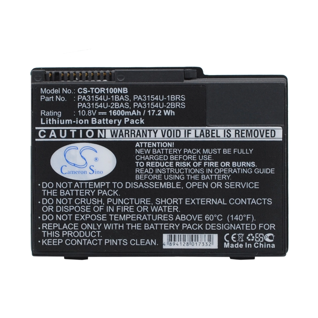 Batería para portátil Toshiba CS-TOR100NB