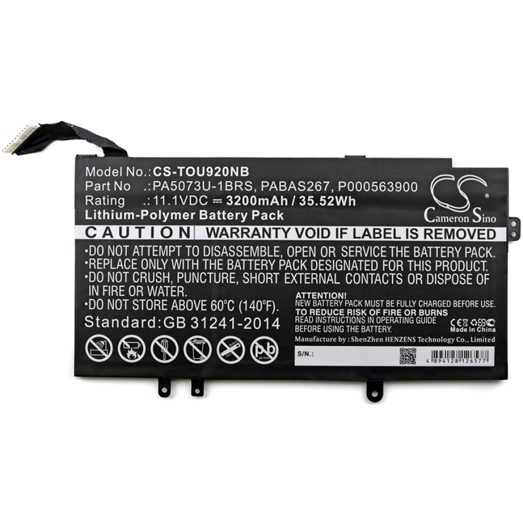 Batería para portátil Toshiba CS-TOU920NB