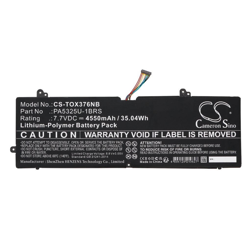 Batería para portátil Toshiba Portege X30T-E-176