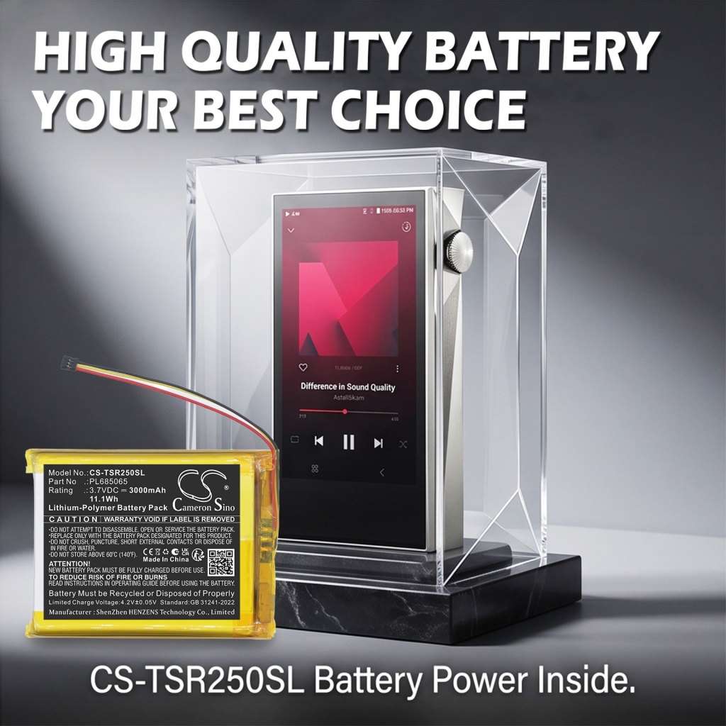 Batería compatible con Astell&kern CS-TSR250SL