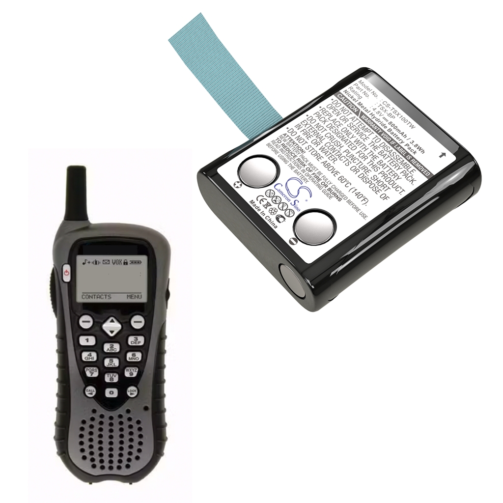 Batería de radio de dos vías TriSquare CS-TSX100TW