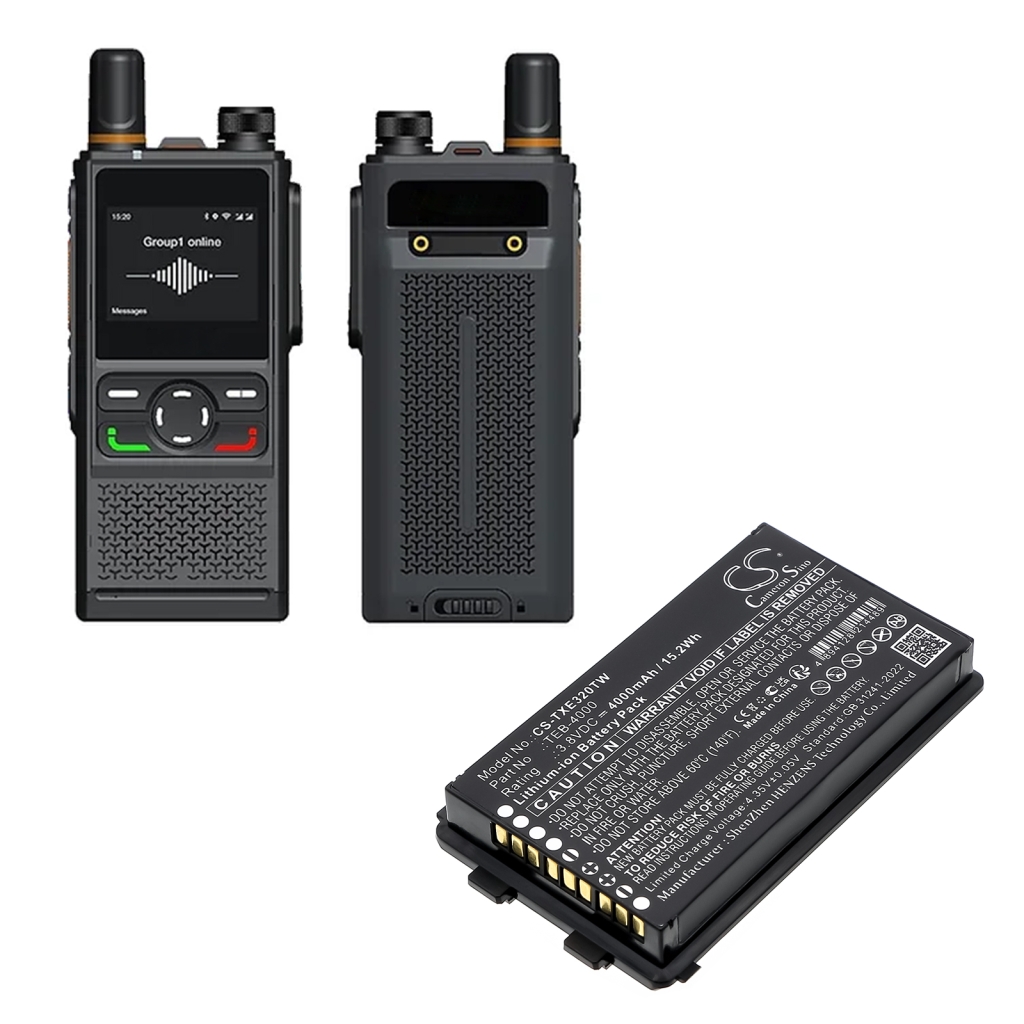 Batería de radio de dos vías Telox CS-TXE320TW