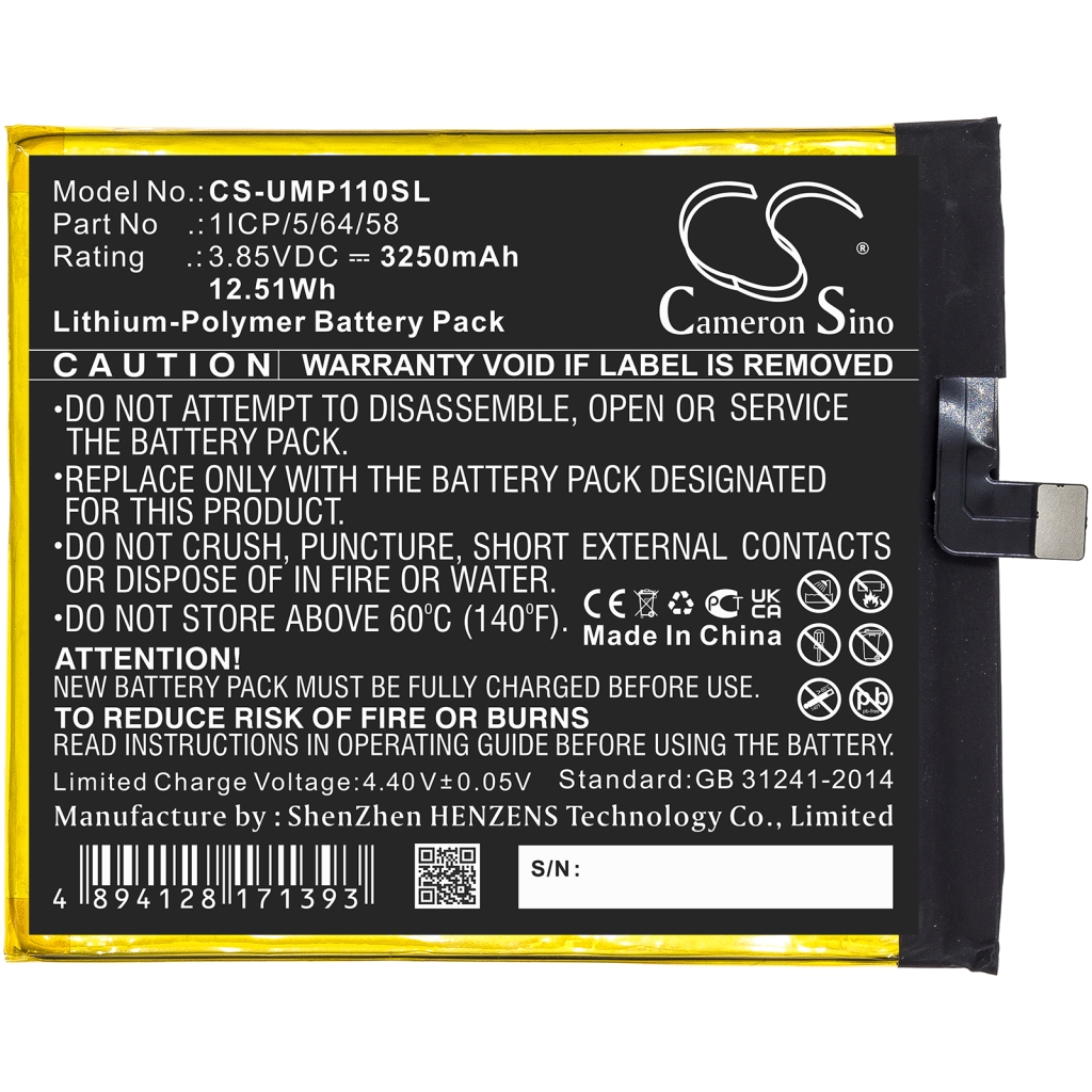 Batería del teléfono móvil Umi CS-UMP110SL