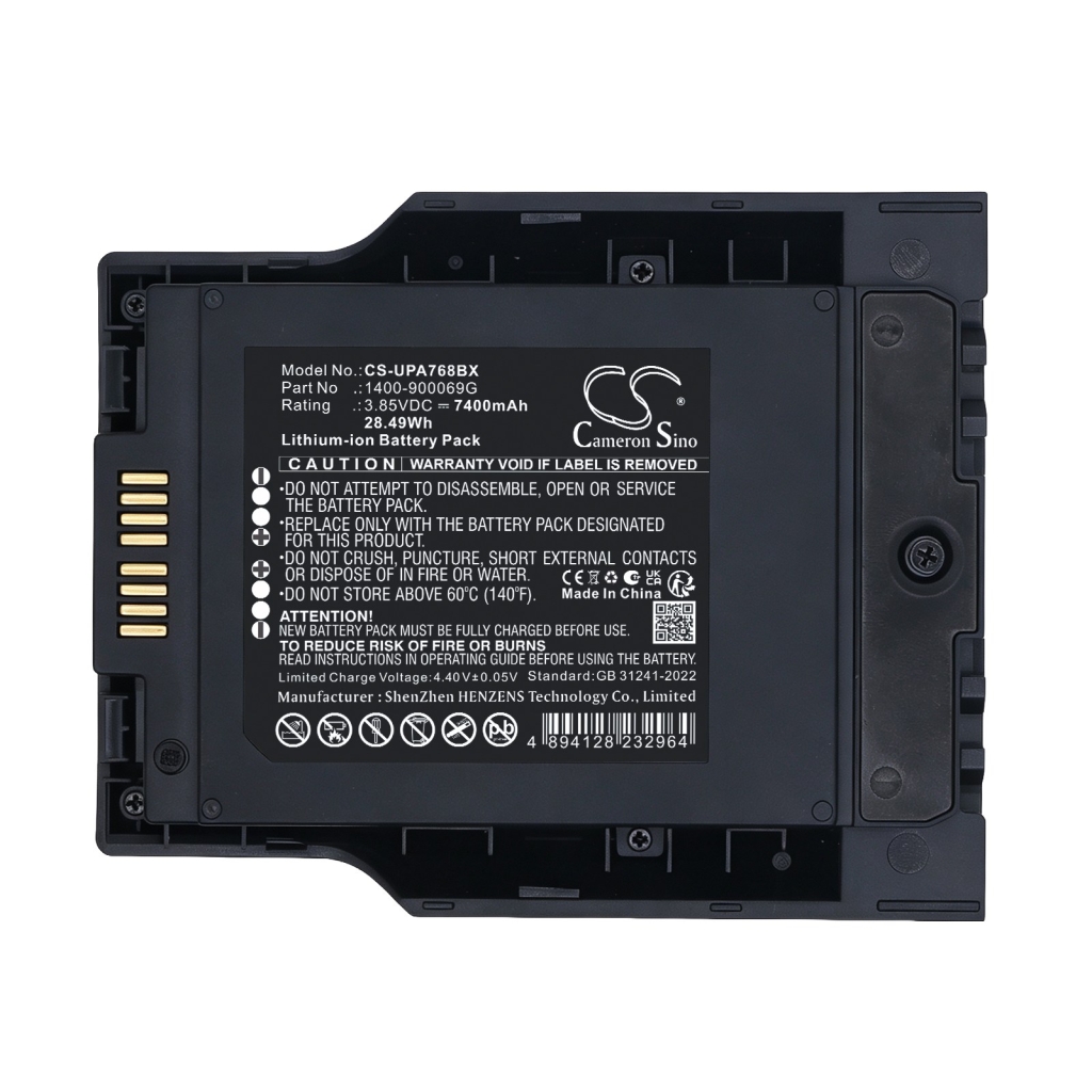 Baterías compatible con Unitech PA768 PA768 Rugged Mobile Computer CS-UPA768BX