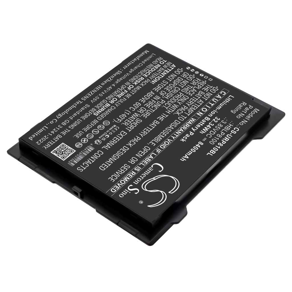Batería de código de barras, escáner Urovo CS-URP810BL