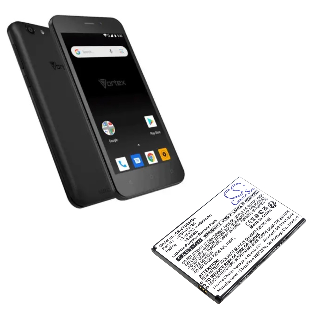 Batería del teléfono móvil Vortex CS-VTD650SL