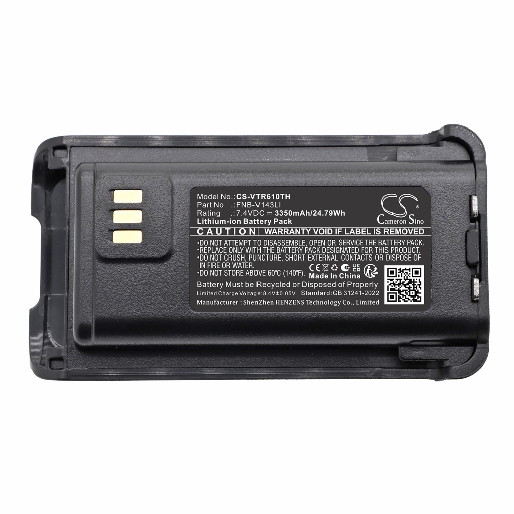Batería compatible con Bearcom Vertex standard CS-VTR610TH