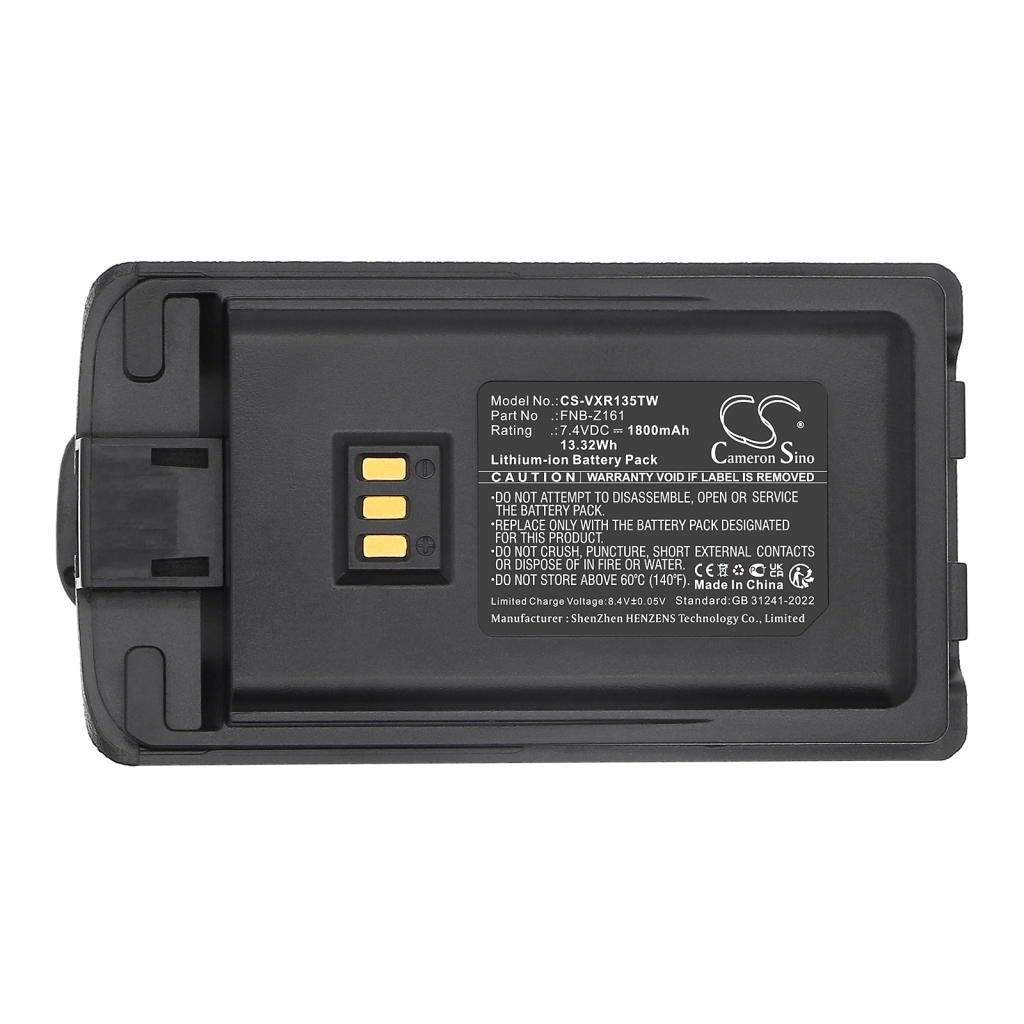 Batería de radio de dos vías Vertex standard CS-VXR135TW