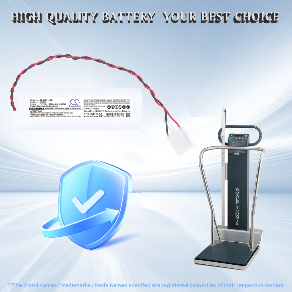 Batería compatible con Welch-Allyn CS-WB515MD