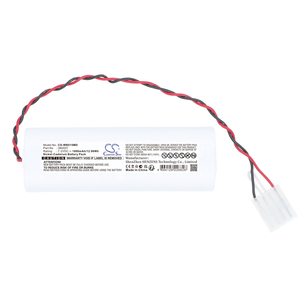 Batería compatible con Welch-Allyn CS-WB515MD