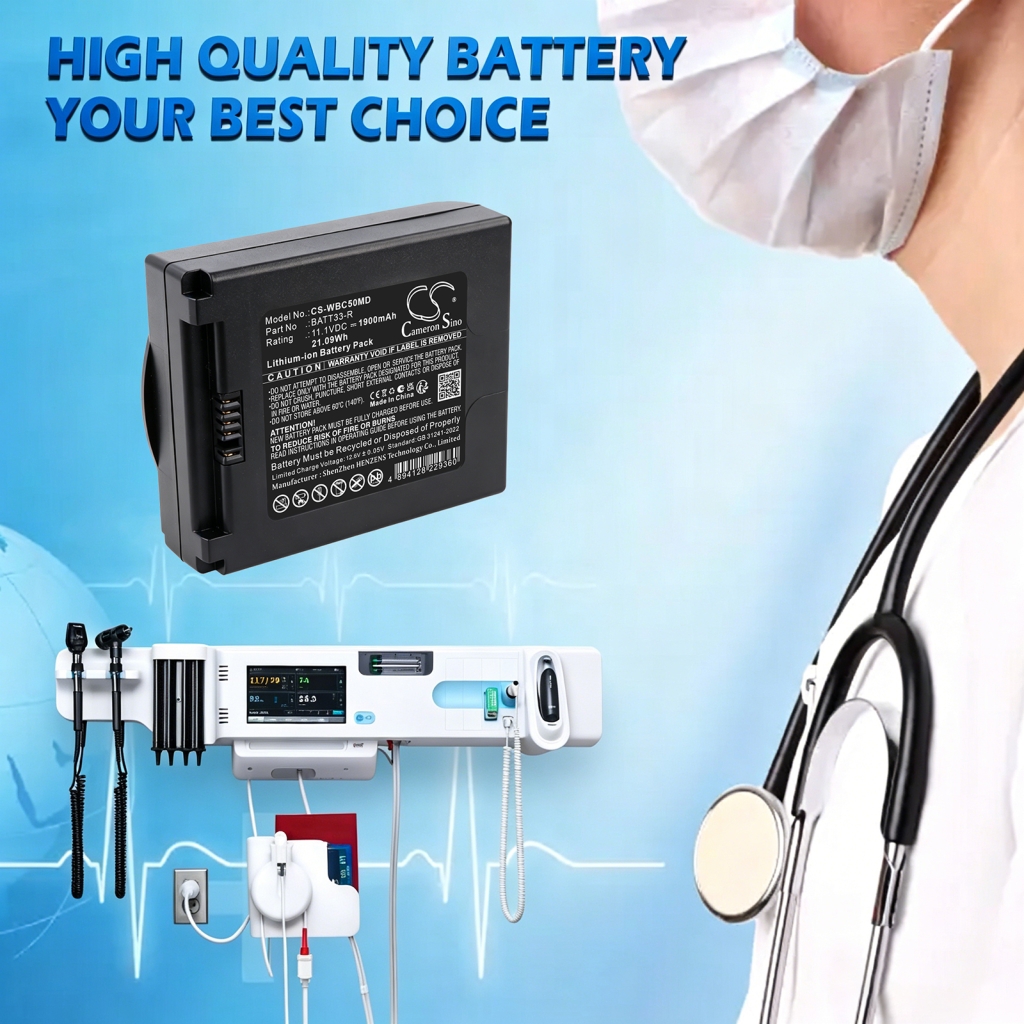 Batería compatible con Welch-Allyn CS-WBC50MD