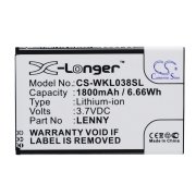 CS-WKL038SL<br />Baterías para  reemplaza la batería LENNY