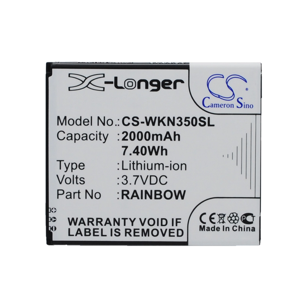 Compatible battery replacement for Wiko RAINBOW