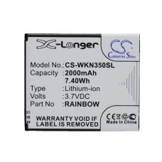 Reemplazo de batería compatible para Wiko RAINBOW