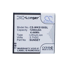 Reemplazo de batería compatible para Wiko C535143120T,SUNSET